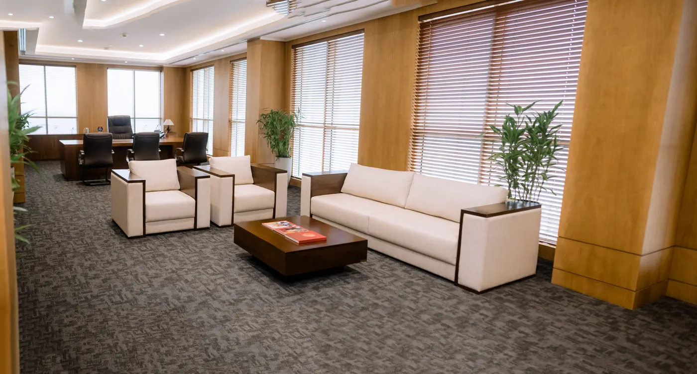 Completed office interior